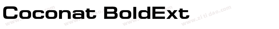 Coconat BoldExt字体转换